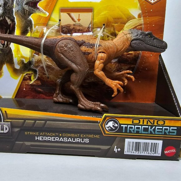 Jurassic World Dino Trackers Strike Attack Herrerasaurus 7.5" Figure 2022 Mattel - Picture 2 of 7